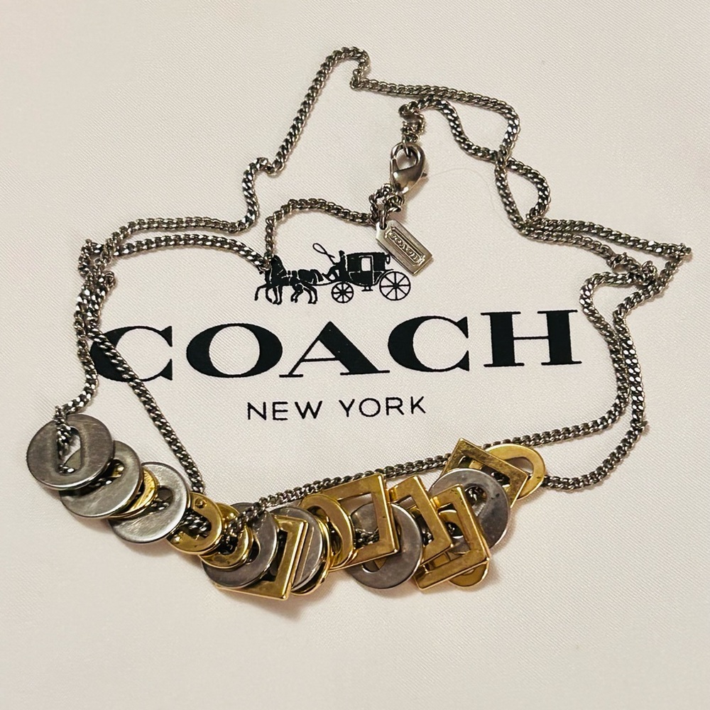 Vintage Coach Y2K Trinket Charm Neckkace - Picture 3 of 10